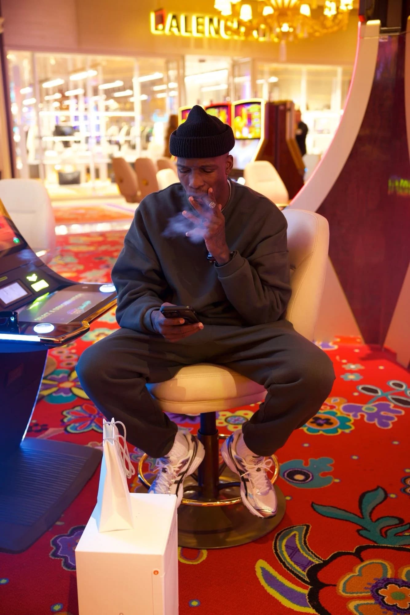 Lifestyle portrait at casino