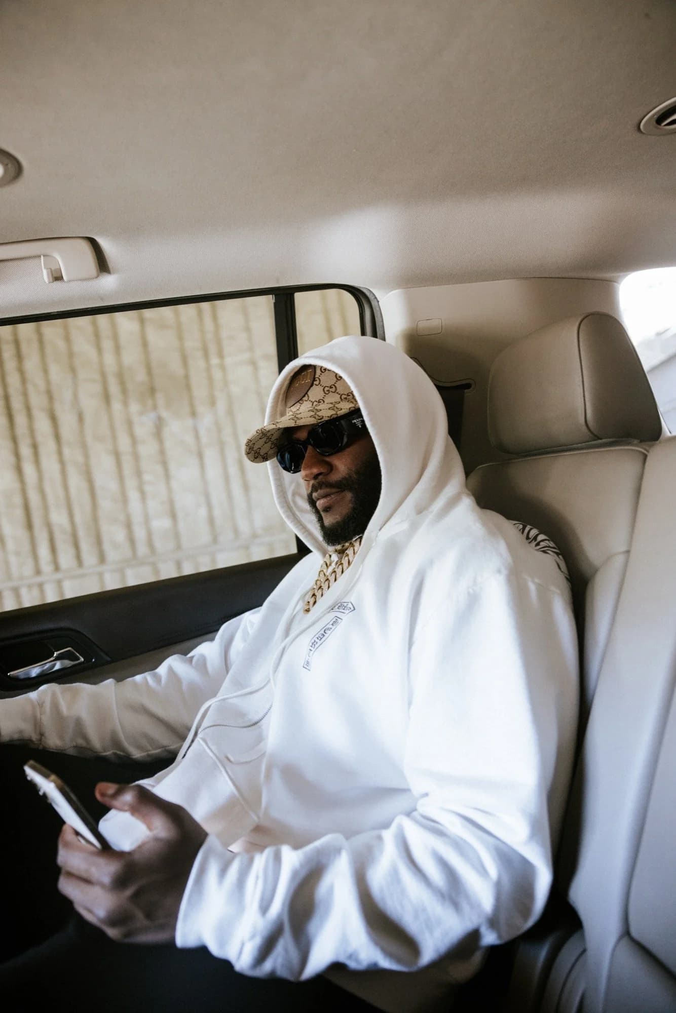 Natural light portrait in vehicle